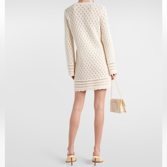 FRAME Crochet Shift Mini Dress - Picture 2 of 5